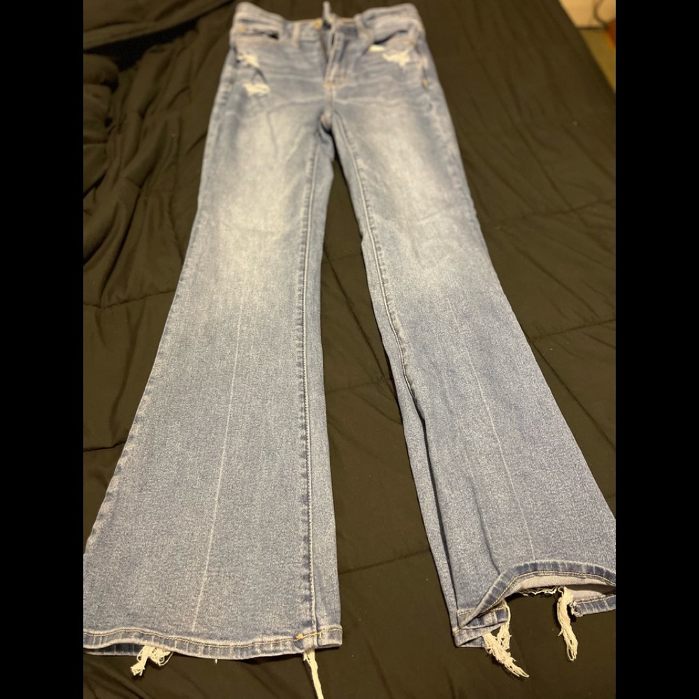 American Eagle flare stretch jeans